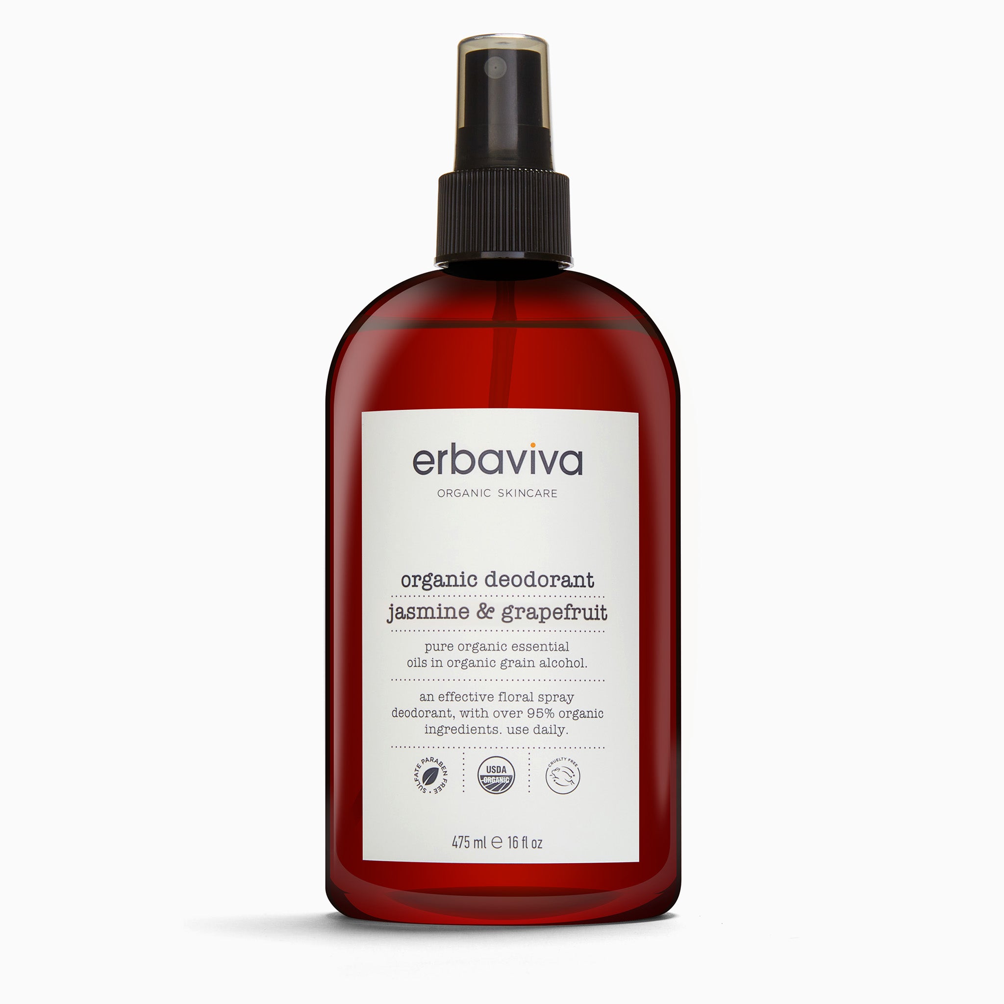Jasmine & Grapefruit Organic Deodorant - Erbaviva