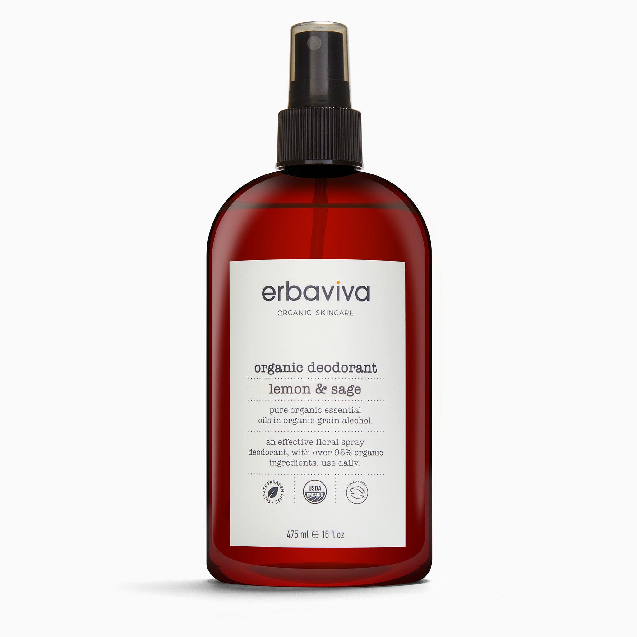 Lemon & Sage Organic Deodorant - Erbaviva