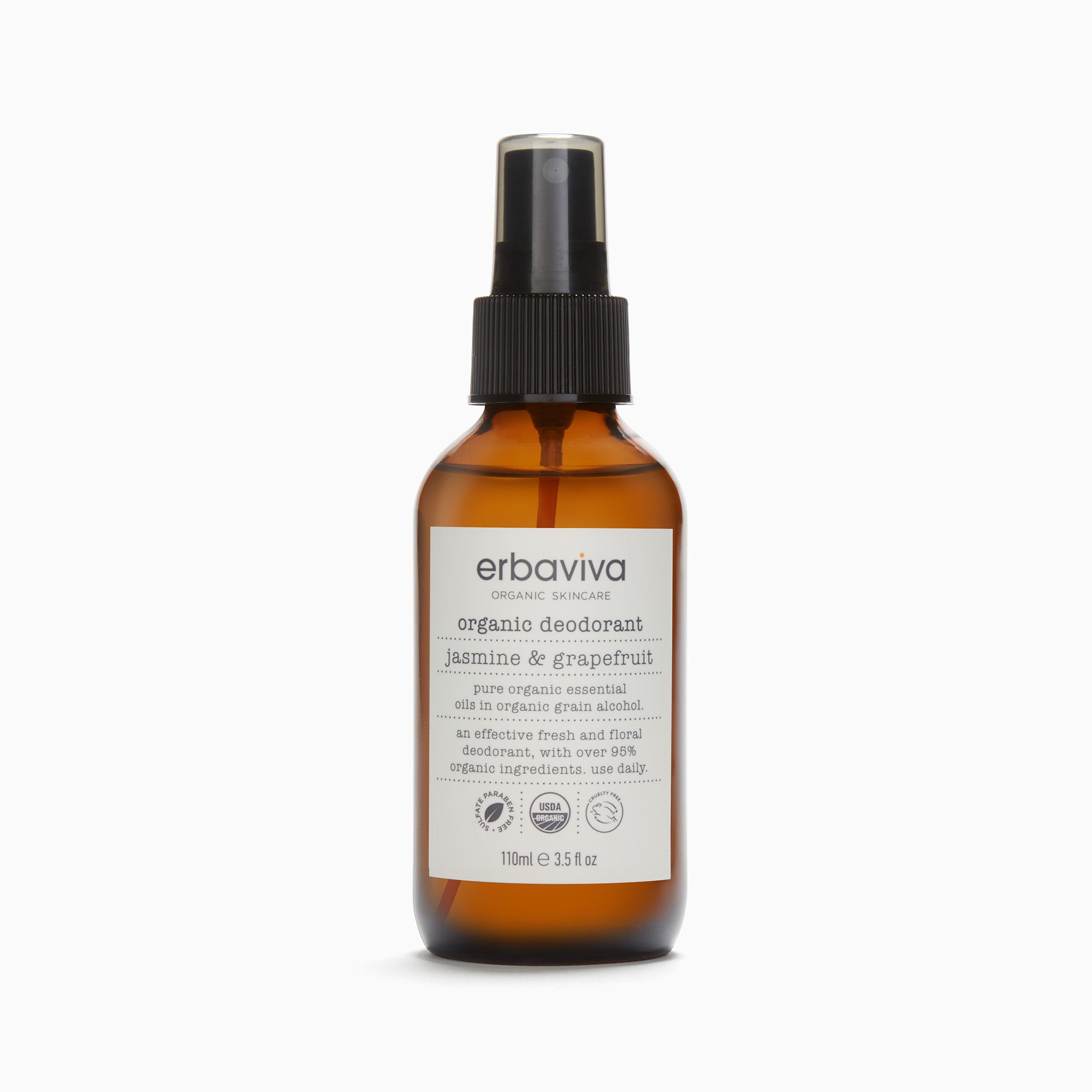 Jasmine & Grapefruit Organic Deodorant - Erbaviva