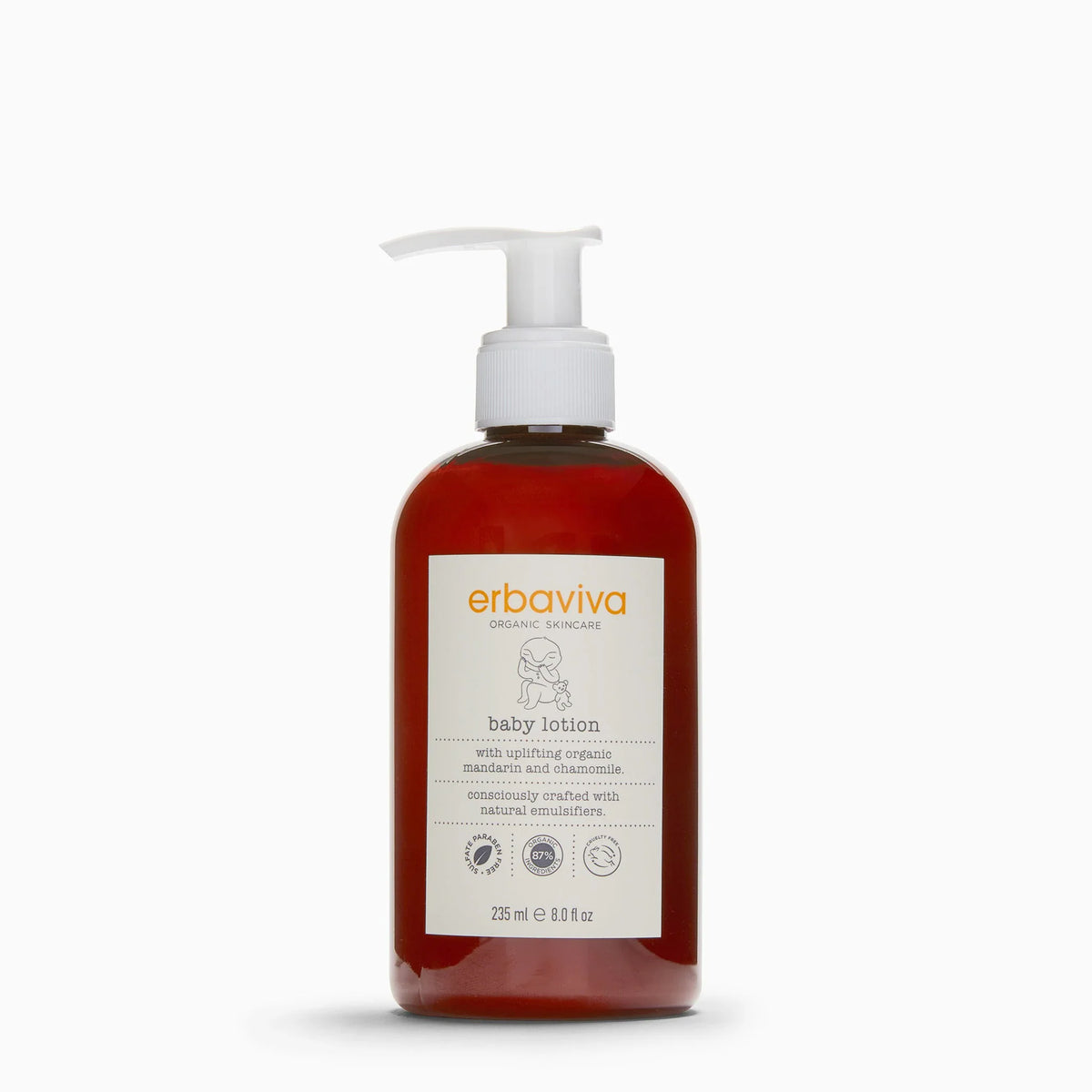 Baby Lotion product on a white background