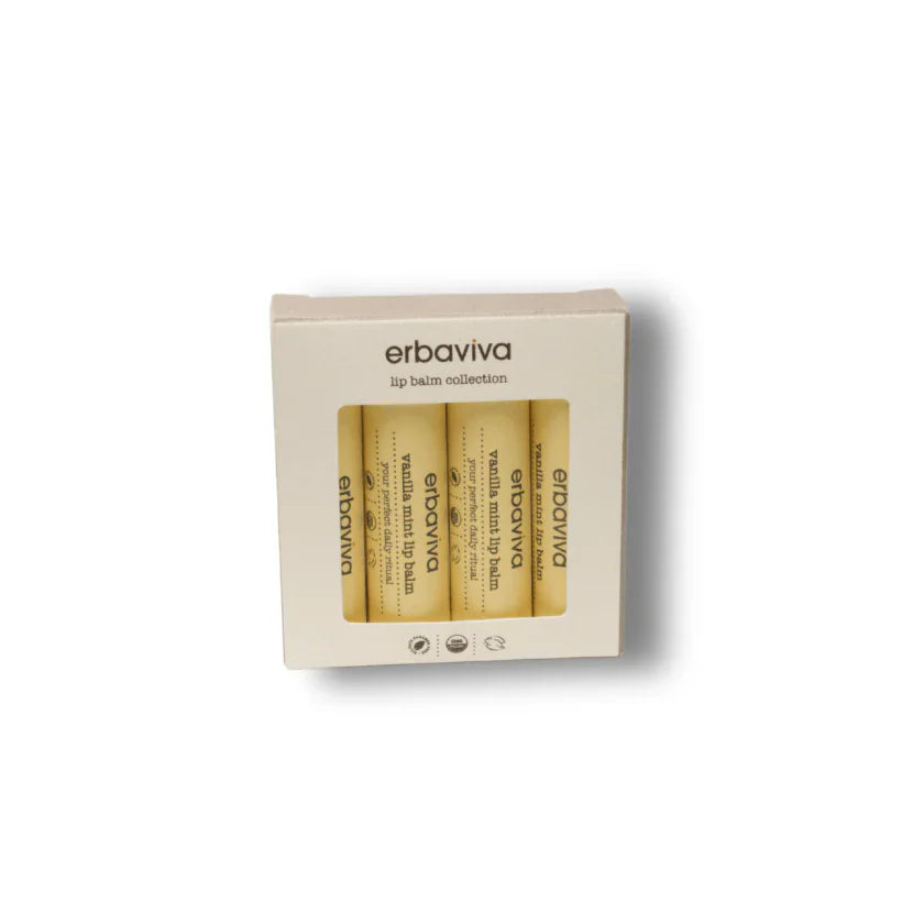 Lip Balm Vanilla Mint 4PK product on a white background
