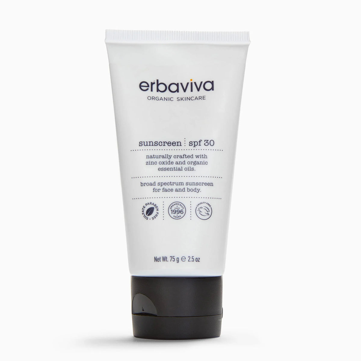 Sunscreen product on a white background