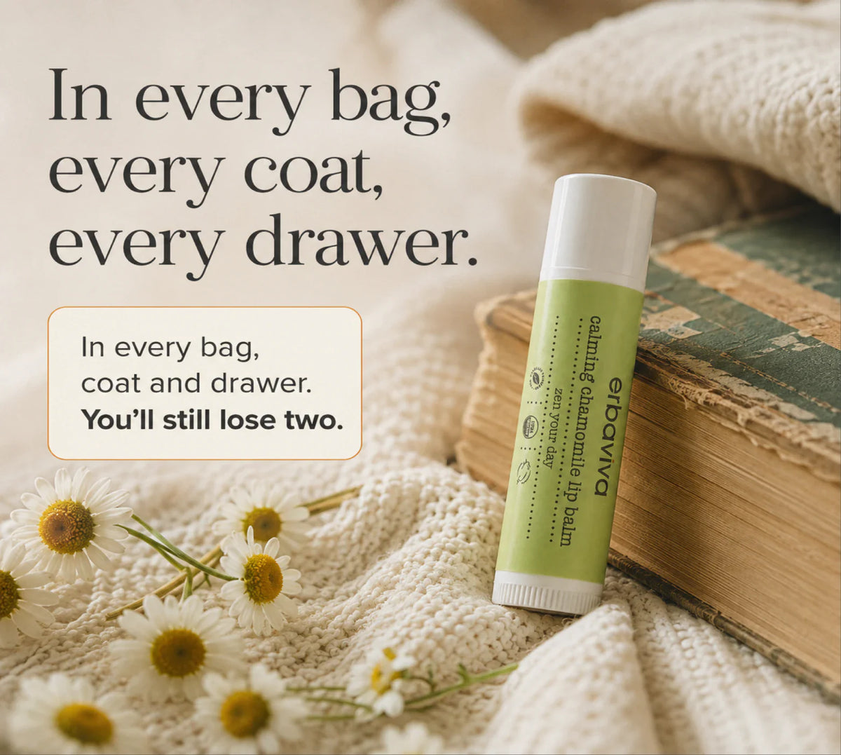 Calming Chamomile Lip Balm product gallery artwork, image 4 of 6
