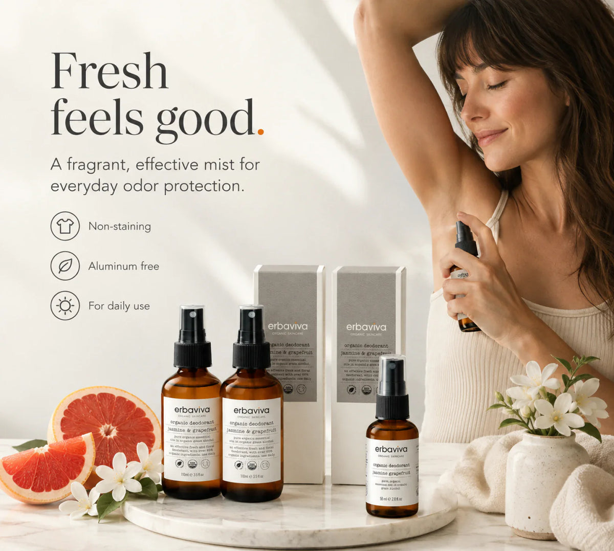 Jasmine & Grapefruit Deodorant Trio product gallery artwork, image 1 of 6