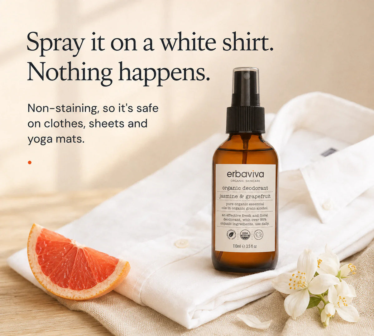 Jasmine & Grapefruit Organic Deodorant product gallery artwork, image 3 of 6