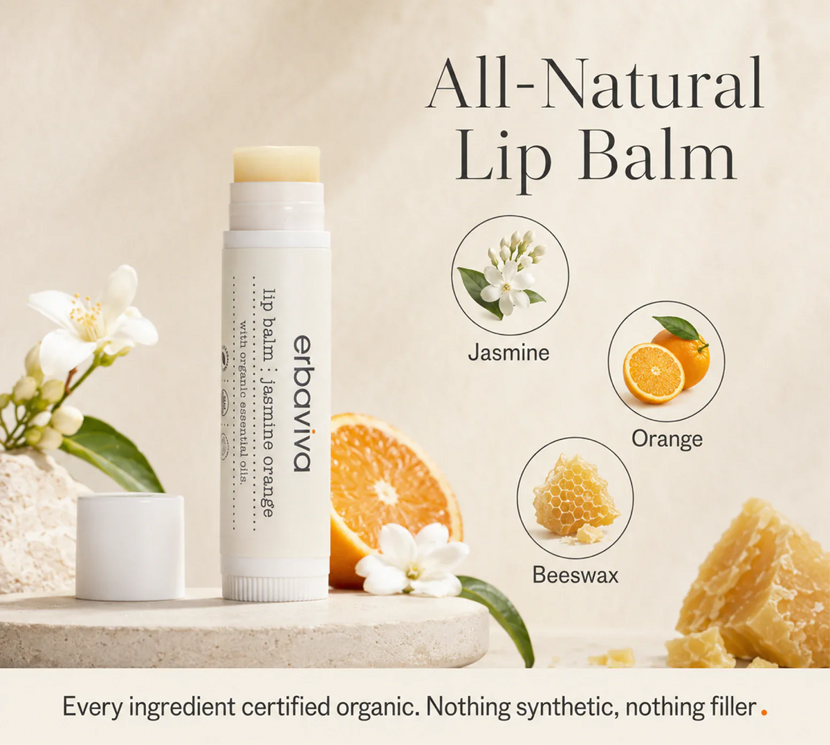 Jasmine Orange Lip Balm product gallery artwork, image 2 of 6