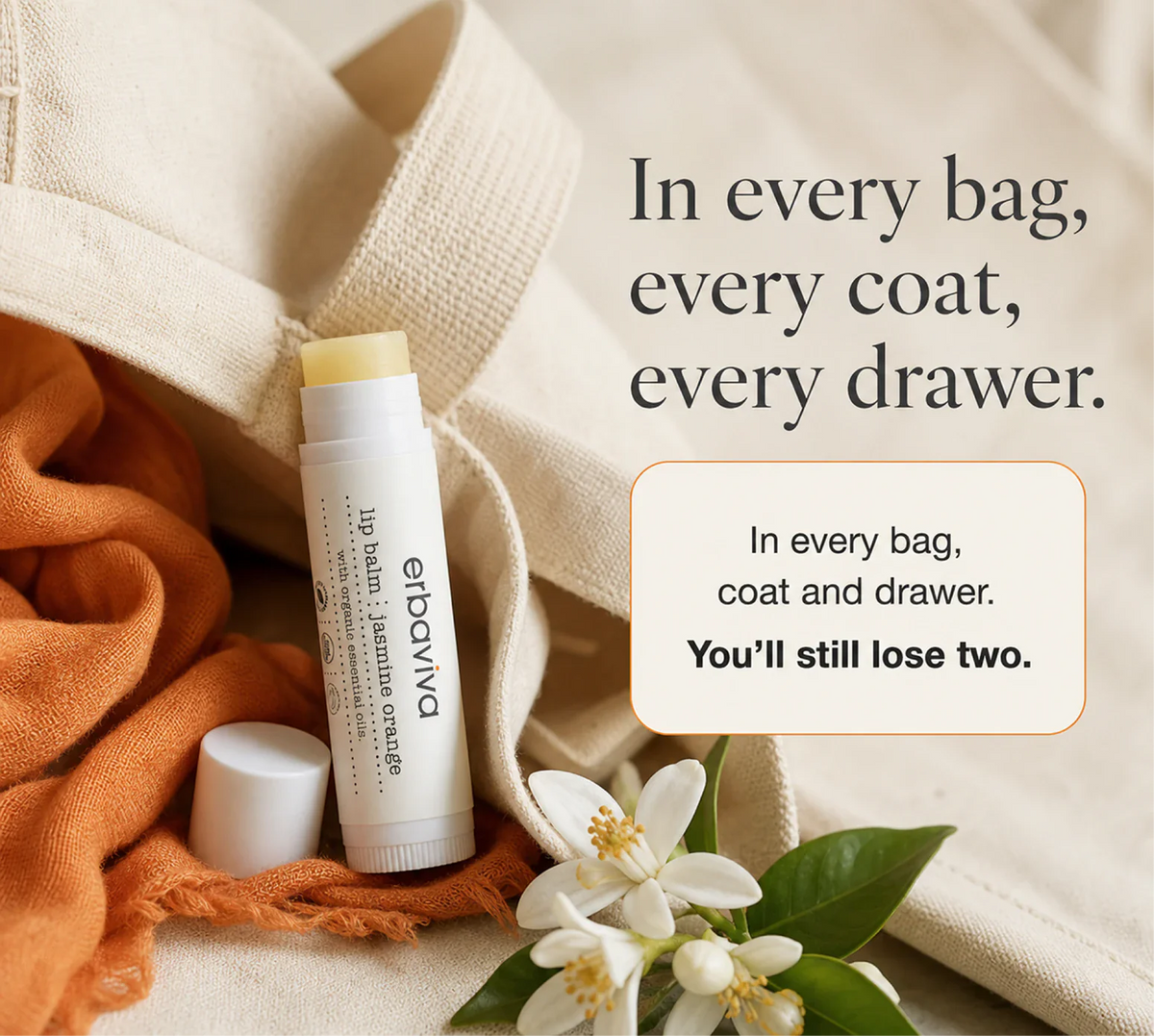 Jasmine Orange Lip Balm product gallery artwork, image 4 of 6