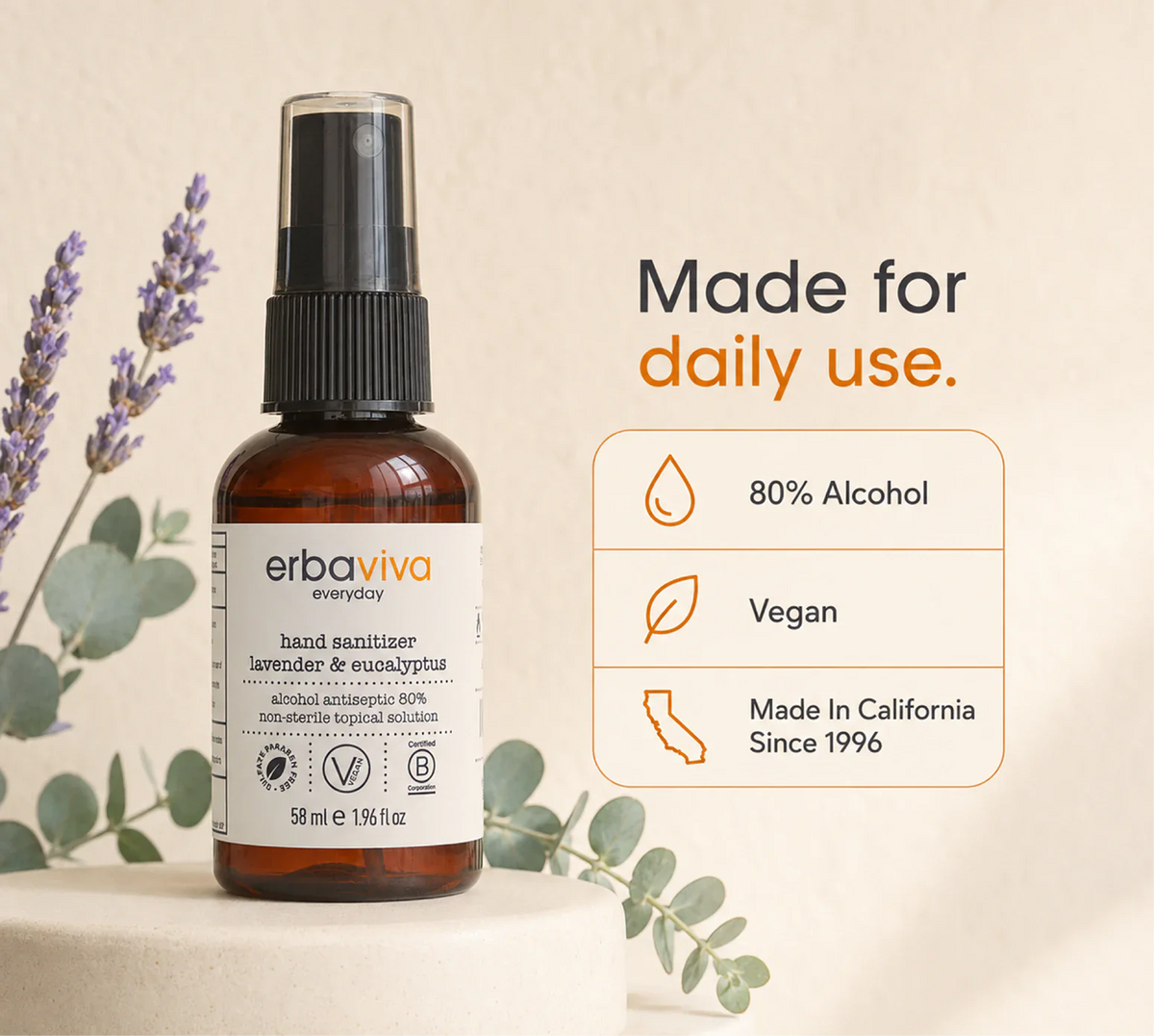 Conventional Lavender & Eucalyptus Hand Sanitizer product gallery artwork, image 6 of 7