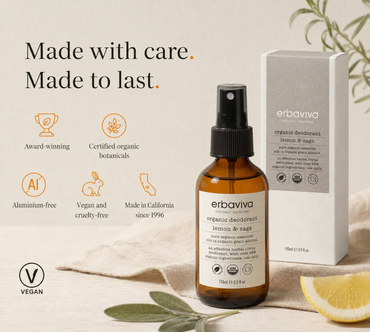 Lemon & Sage Organic Deodorant product gallery artwork, image 6 of 6