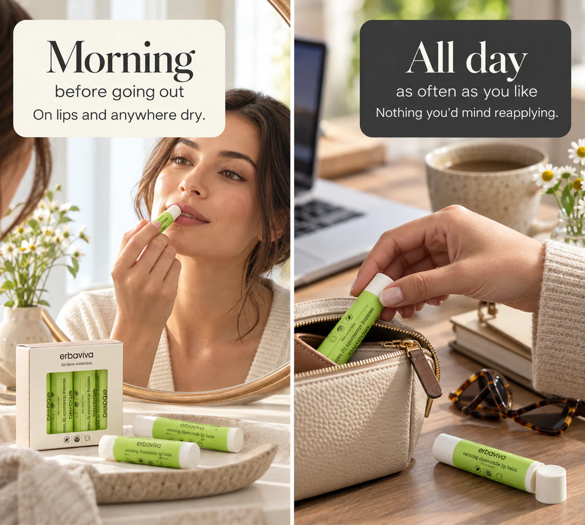 Lip Balm Calming Chamomile 4PK product gallery artwork, image 5 of 6