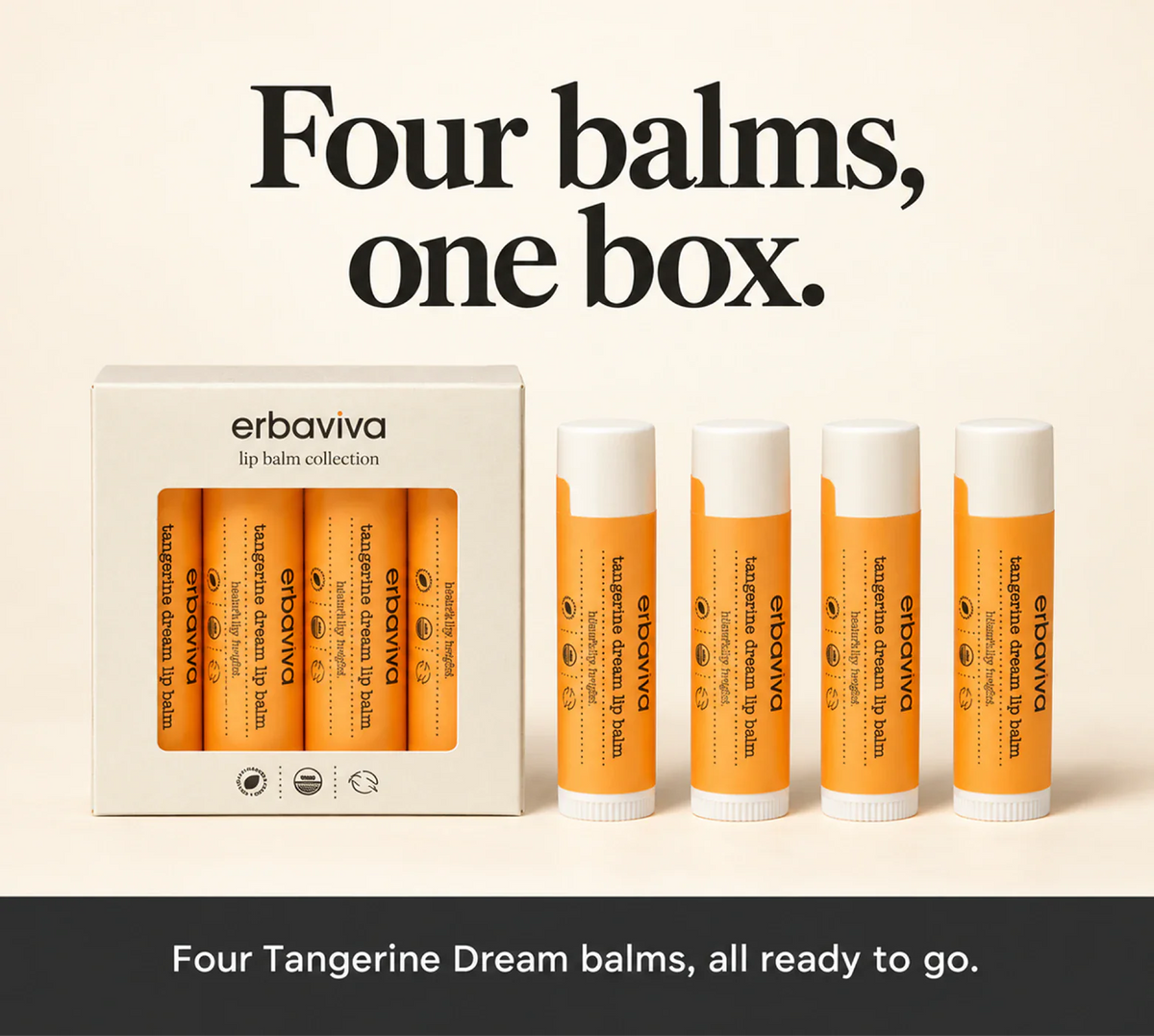 Lip Balm Tangerine Dream 4PK product gallery artwork, image 2 of 6