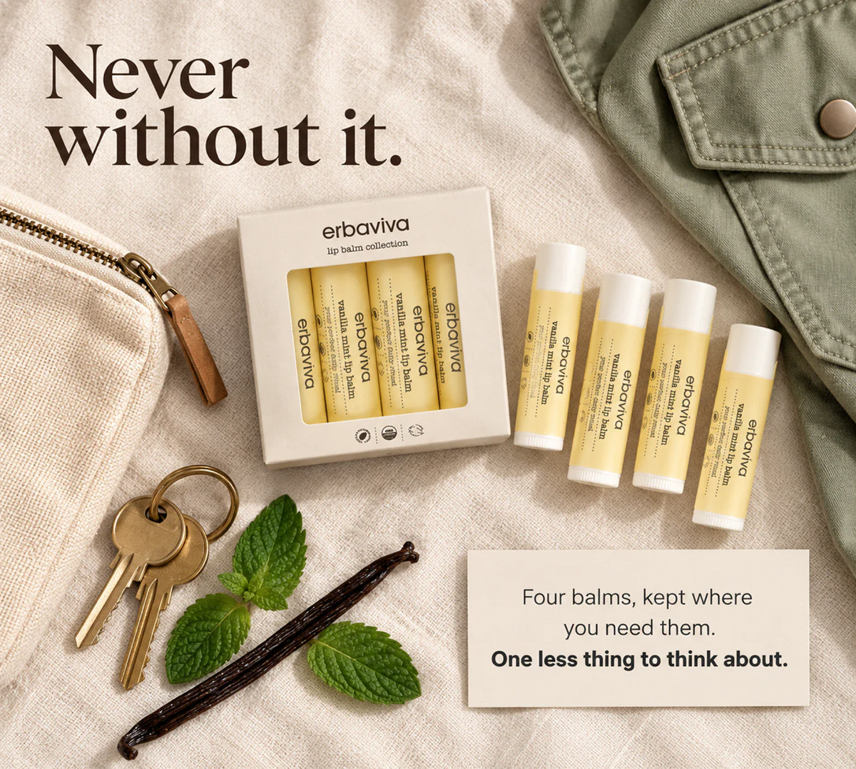 Lip Balm Vanilla Mint 4PK product gallery artwork, image 4 of 6