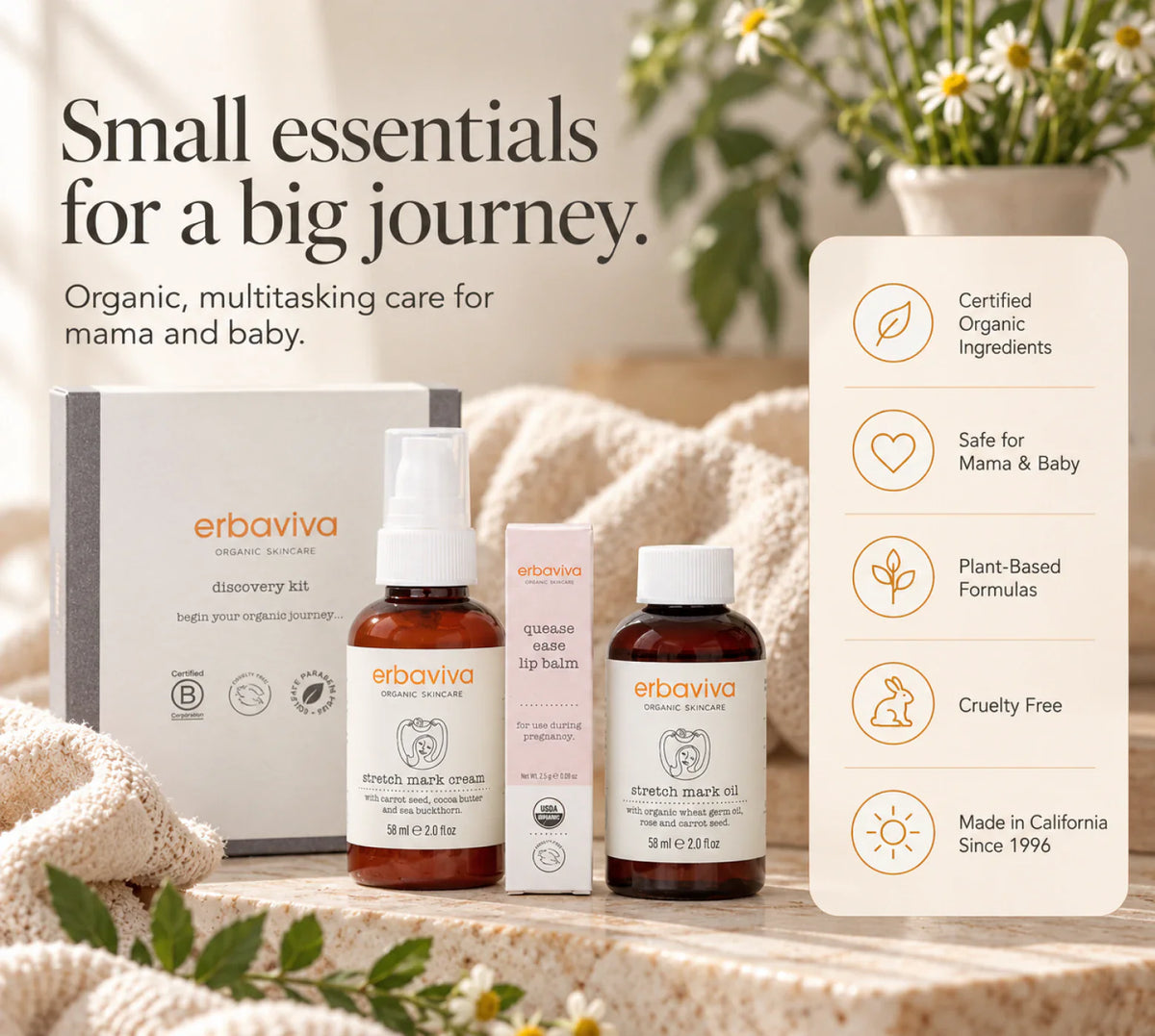 Organic Mama Discovery Kit product gallery artwork, image 1 of 5