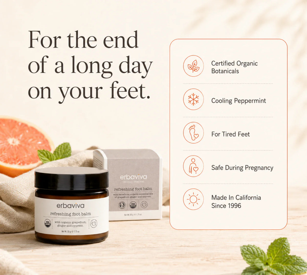 Refreshing Foot Balm product gallery artwork, image 1 of 6