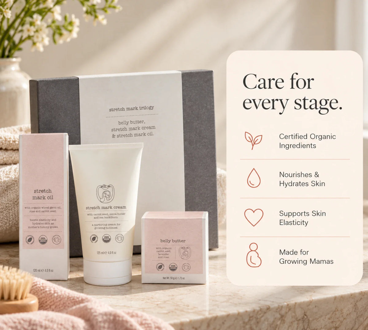 Organic Stretch Mark Trilogy product gallery artwork, image 1 of 6
