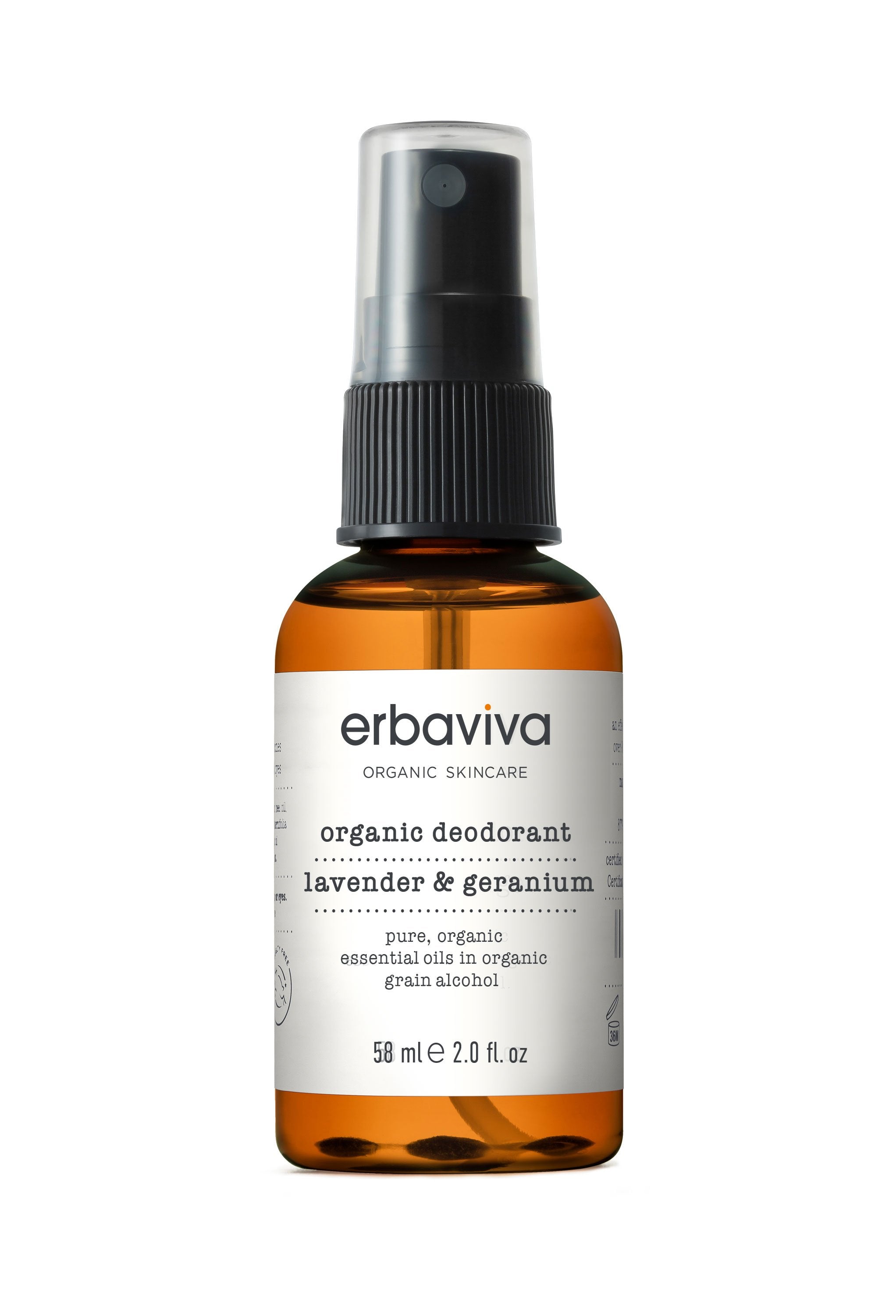 Natural Lavender & Geranium Deodorant Spray | Erbaviva