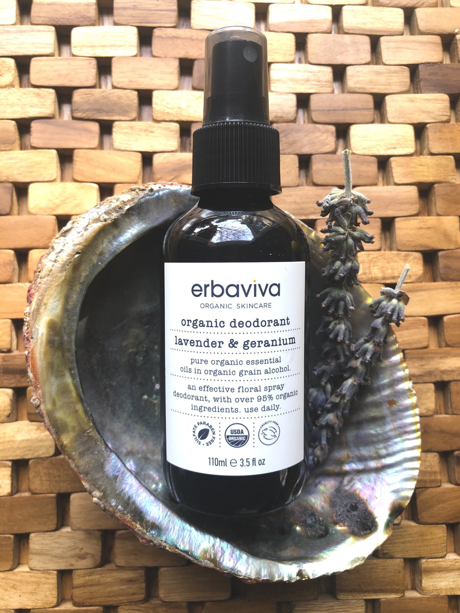 Lavender & Geranium Organic Deodorant - Erbaviva