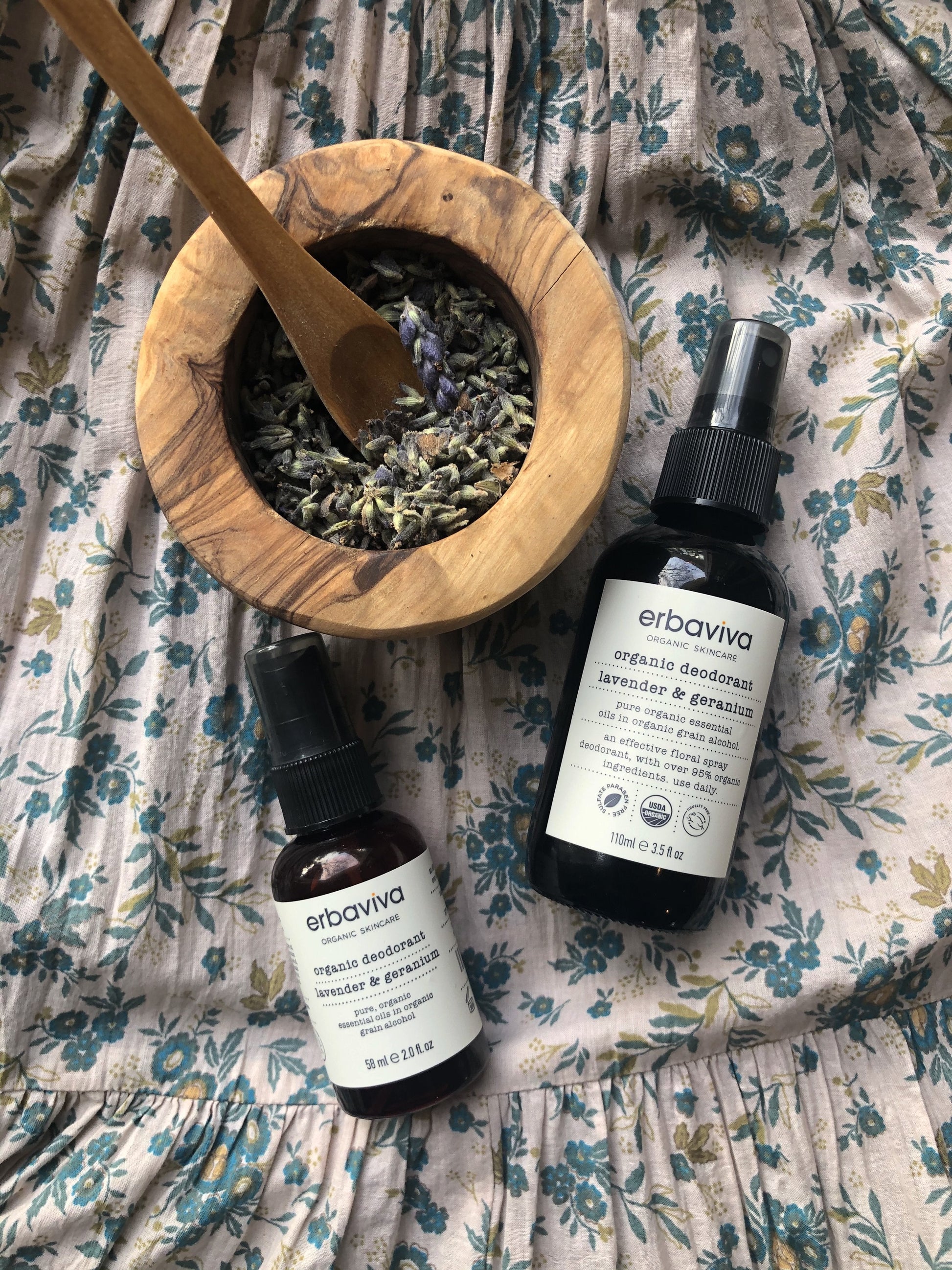 Lavender & Geranium Organic Deodorant - Erbaviva