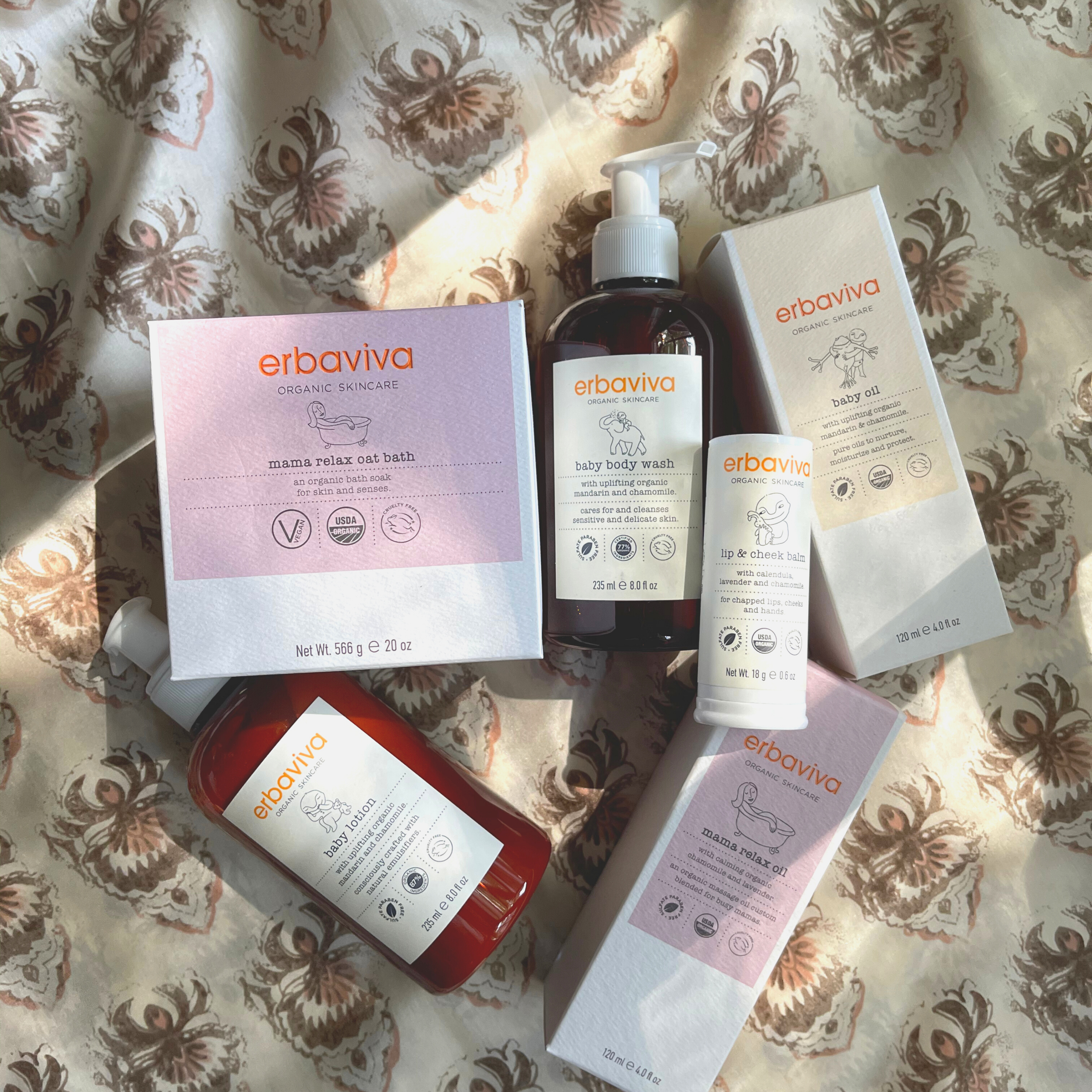 Erbaviva Organic Baby Shower Bundle Set